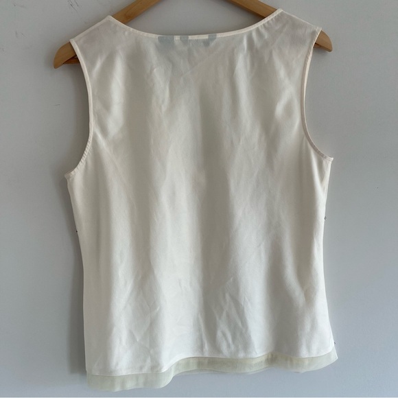 New York and Company Women’s Tank Blouse size Large Jewel Embroidered Silky Feel - Picture 8 of 8
